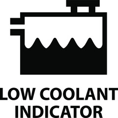 Vector isolated car dashboard icon with description