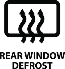 Vector isolated car dashboard icon with description