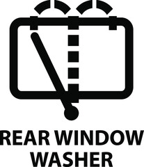 Vector isolated car dashboard icon with description