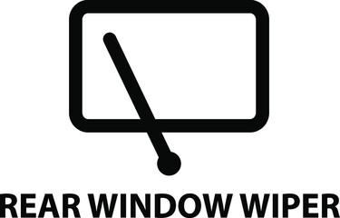 Vector isolated car dashboard icon with description