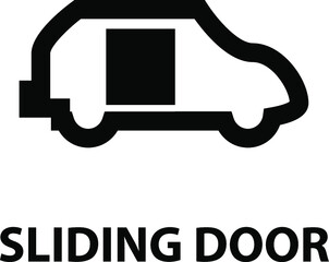 Vector isolated car dashboard icon with description