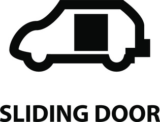 Vector isolated car dashboard icon with description