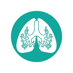 lung logo design vector for your business
