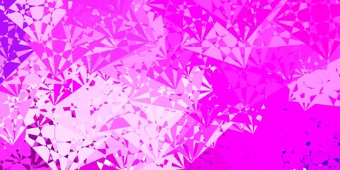 Fototapeta na wymiar Light Purple, Pink vector background with random forms.