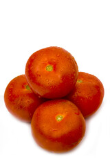 Tomatoes isolated on white background