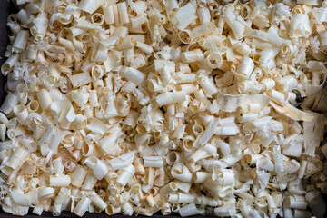 Pile of wood shavings 
