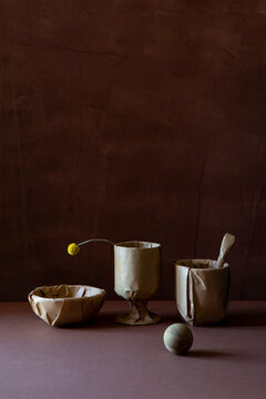 Gift wrap items with kraft paper