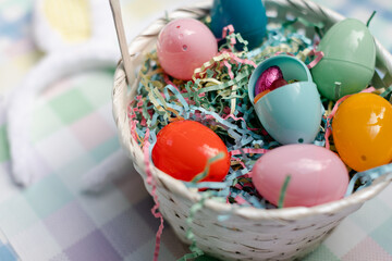 Closeup of Candy in Easter Egg