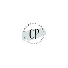 OP Beauty vector initial logo