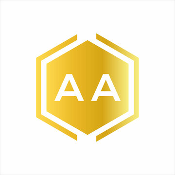 AA letter logo design on white background. AA creative initials letter logo concept. AA letter design.