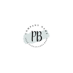 PB Beauty vector initial logo
