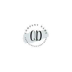 QD Beauty vector initial logo