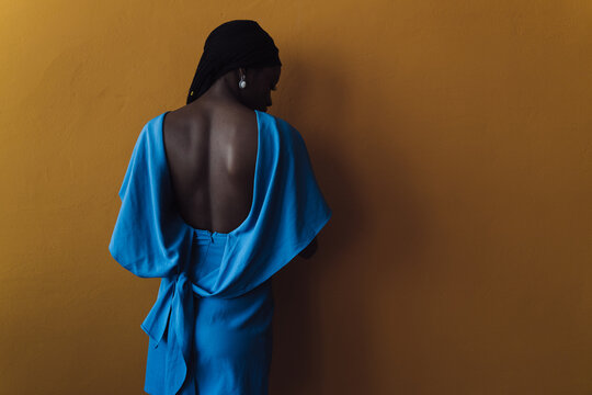 portrait of a girl in an evening dress