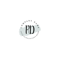 RD Beauty vector initial logo