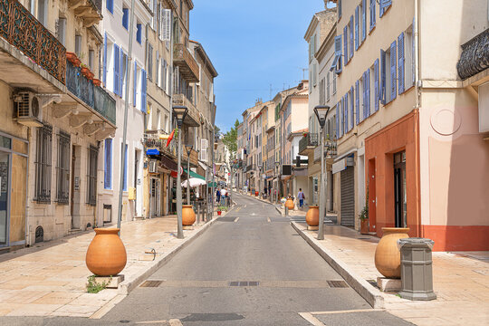 Vallauris high street on the Cote d 'Azur in France