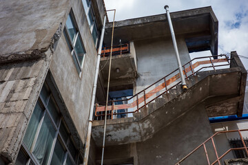 日本の岡山県の古くてとても美しい建物