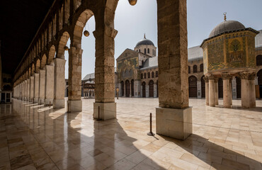 The Umayyad Mosque, also known as the Great Mosque of Damascus