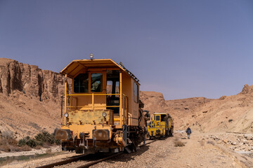 views of Selja Gorges train -western Tunisia -Gafsa governorate - Tunisia