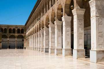 The Umayyad Mosque, also known as the Great Mosque of Damascus