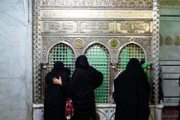 Inside the Umayyad Mosque, also known as the Great Mosque of Damascus