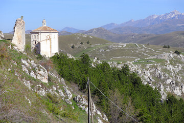 Santa Maria della Pietà Church near the fortress of Rocca Calascio. Santa Maria della Pietà is an...