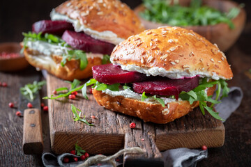 Healthy and fresh sandwich for fresh breakfast or lunch.