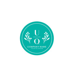 UQ Beauty vector initial logo