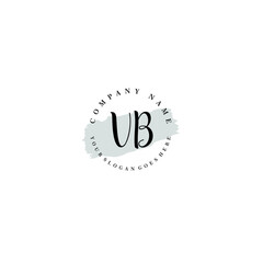 VB Beauty vector initial logo
