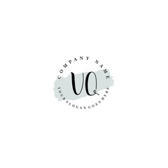 VQ Beauty vector initial logo