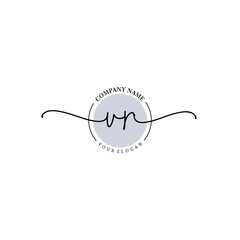 Obraz premium VR signature logo template vector