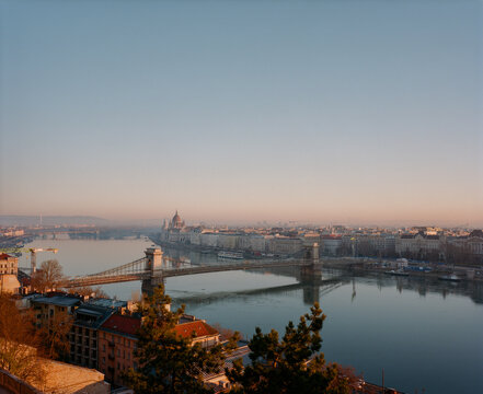 Cityscape of a European city