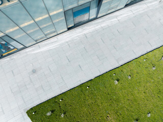 road outside store window