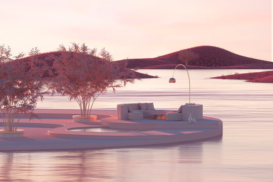 Surreal living room