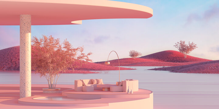 Surreal living room