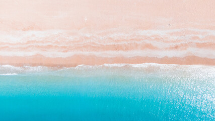 abstract aerial photo of a sea coast and sandy beach