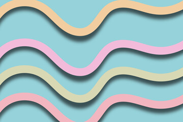 abstract colorful background with waves