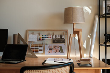 Cozy workspace at home