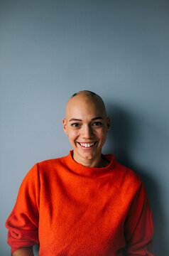Portrait of Young Woman With Big Smile 