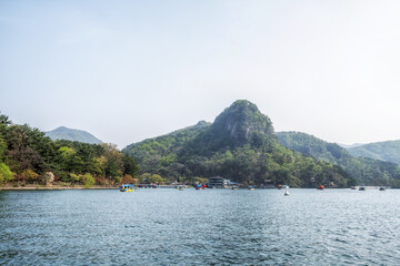 Fototapeta premium sanjeong lake in pocheon