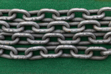 Heavy Steel Chain Still life background 