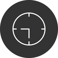 Fototapeta premium Wall Clock Icon