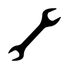 Black solid icon for repair