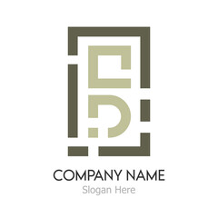 Abstract logo with background