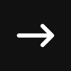 Right arrow icon on grey background