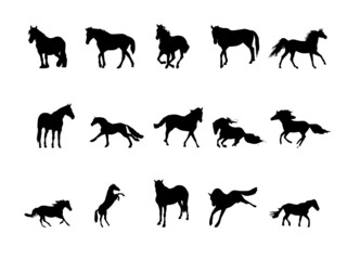 Horse Vector Art. Jumping horse.horse icons