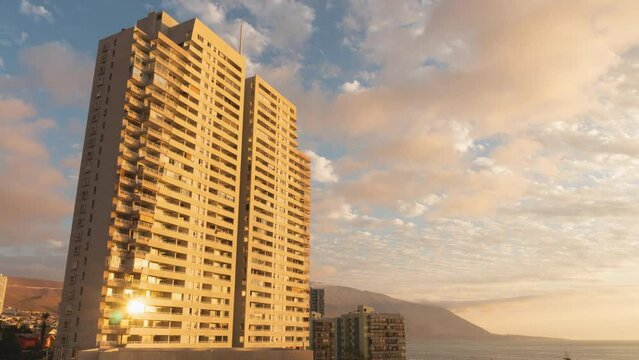 building timelapse in iquique chile