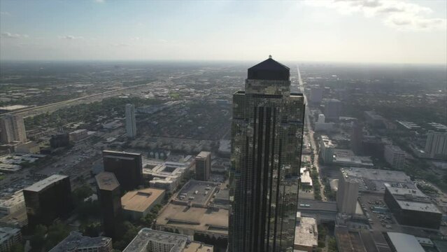 Captivating perspective on an active office building with that meets the FFA requirements. Views of the city and traffic