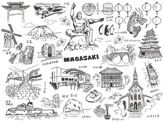 長崎県イラスト
