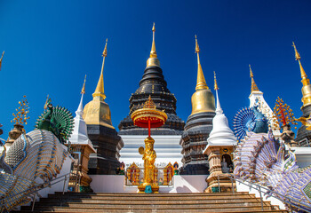 Obraz premium Wat Ban Den or Wat Banden complex temple in Mae Taeng District, Chiang Mai, Thailand
