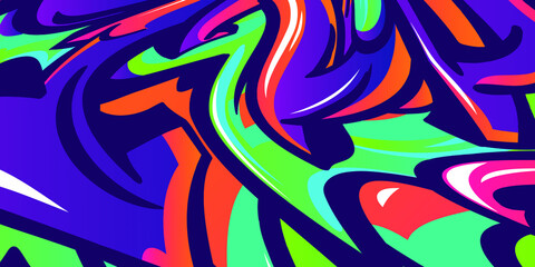 Graffiti vector colorful patten wallpaper texture art